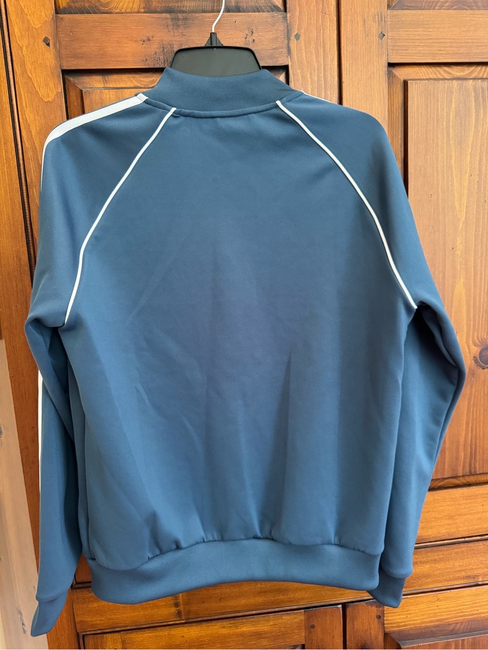 Adidas Original Medium Super Startt Dark Steel Track Jacket w/White Stripe NWT - Picture 7 of 14